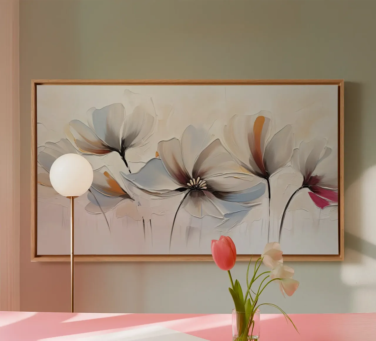 Muurkunst van Imagine canvas met Baklijst van Imagine