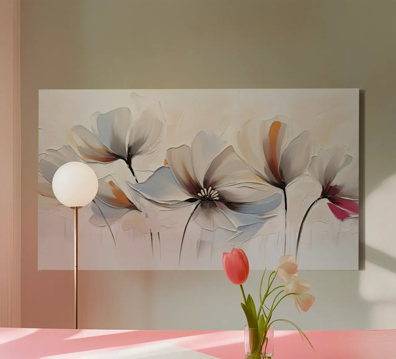 Muurkunst van Imagine canvas met Baklijst van Imagine
