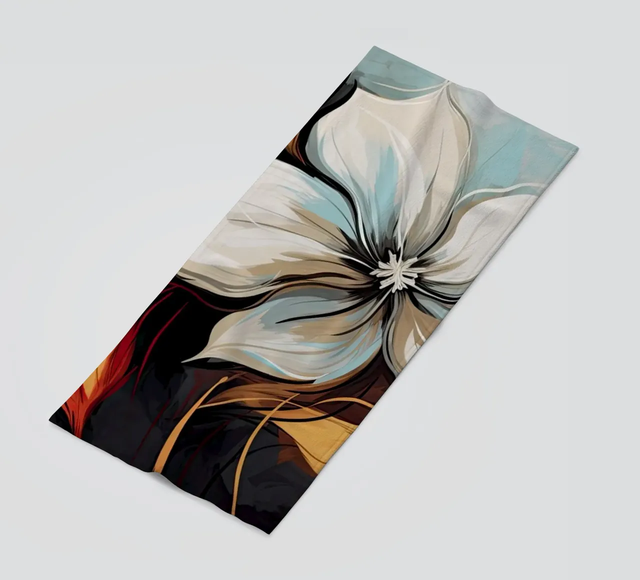 Fiori astratti telo mare da Imagine