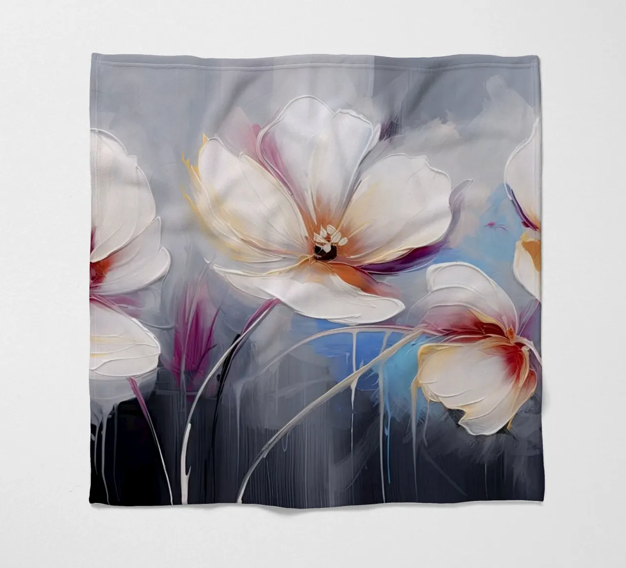 Flowers fleece blanket by Imagine
