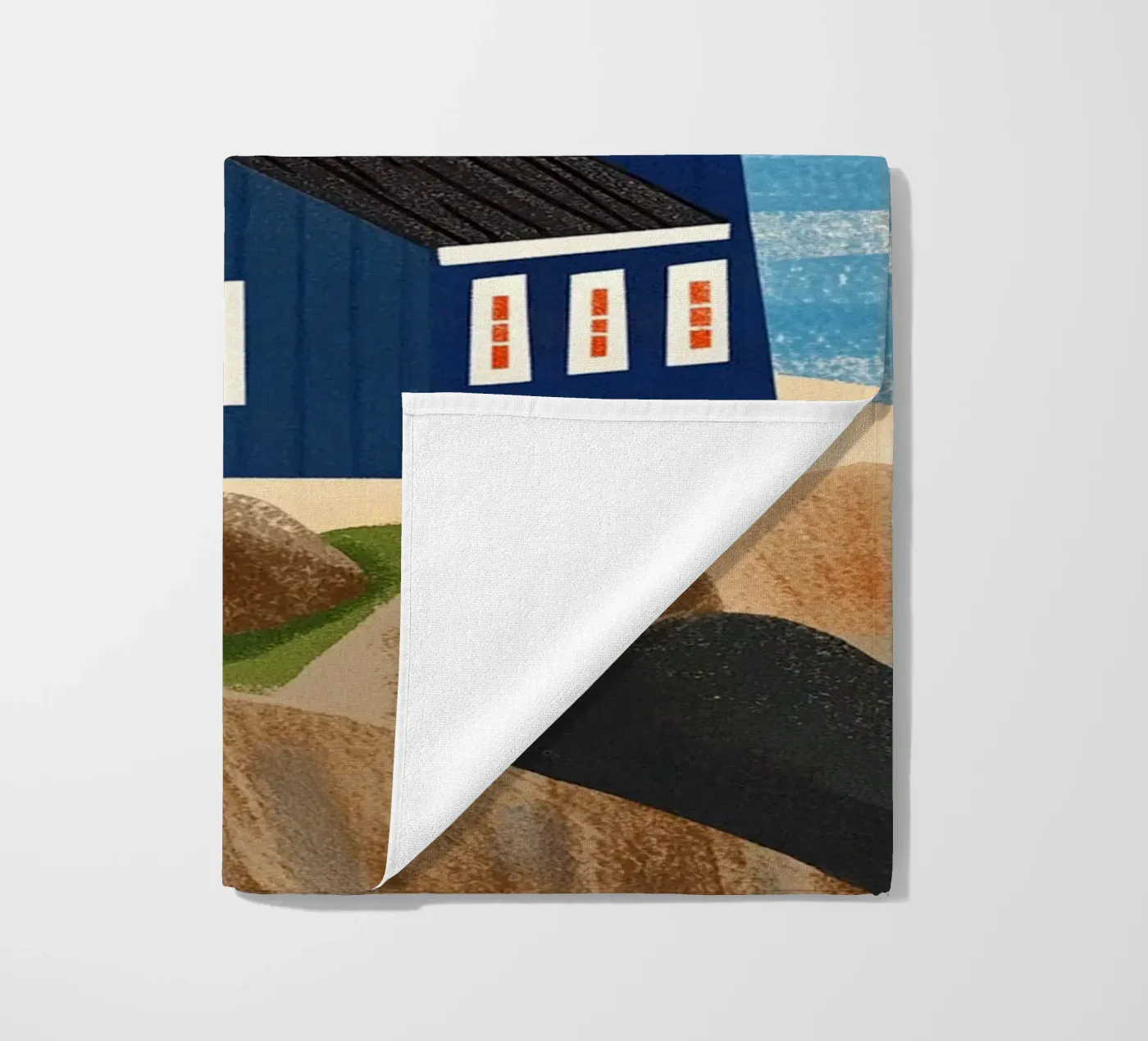 Faro blu telo mare da Curious Canvas