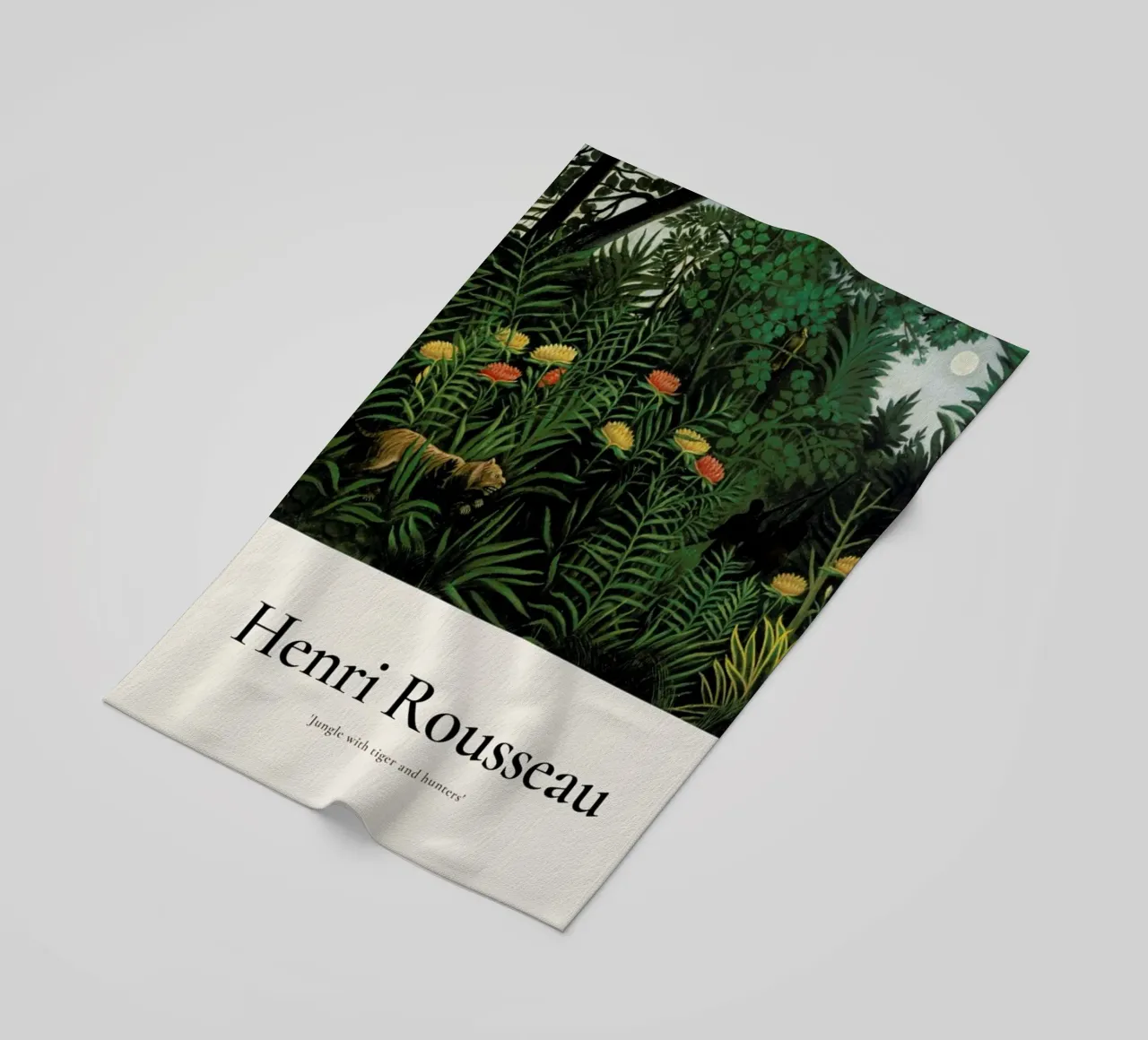 Rousseau - Jungle with Tigers and Hunters telo mare da ARTOTHEK