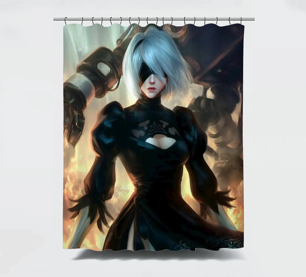 2B Nier Automata tenda da doccia da Fleur de Lys