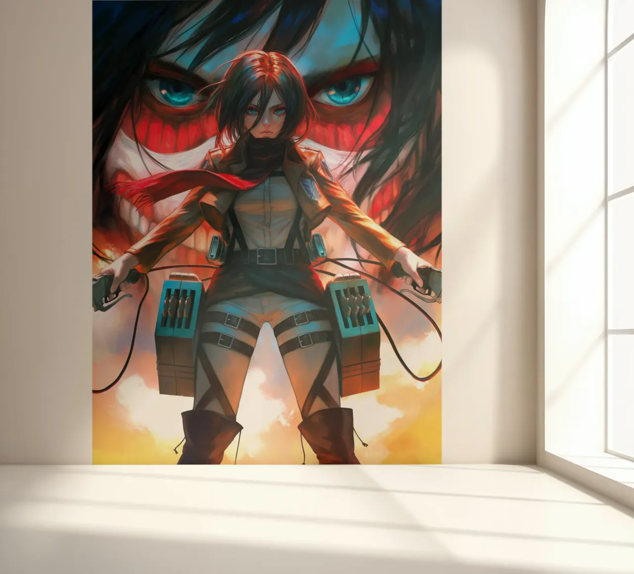 Mikasa Ackerman Attack on Titan papel para pared de Fleur de Lys