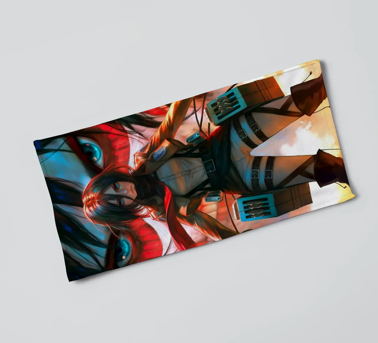 Mikasa Ackerman Attack on Titan towel by Fleur de Lys