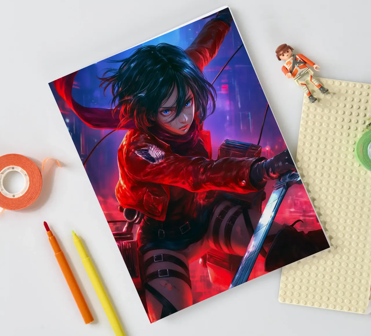 Mikasa Ackerman Attack on Titan notebook by Fleur de Lys