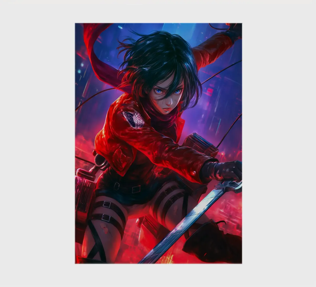 Mikasa Ackerman Attack on Titan notebook by Fleur de Lys