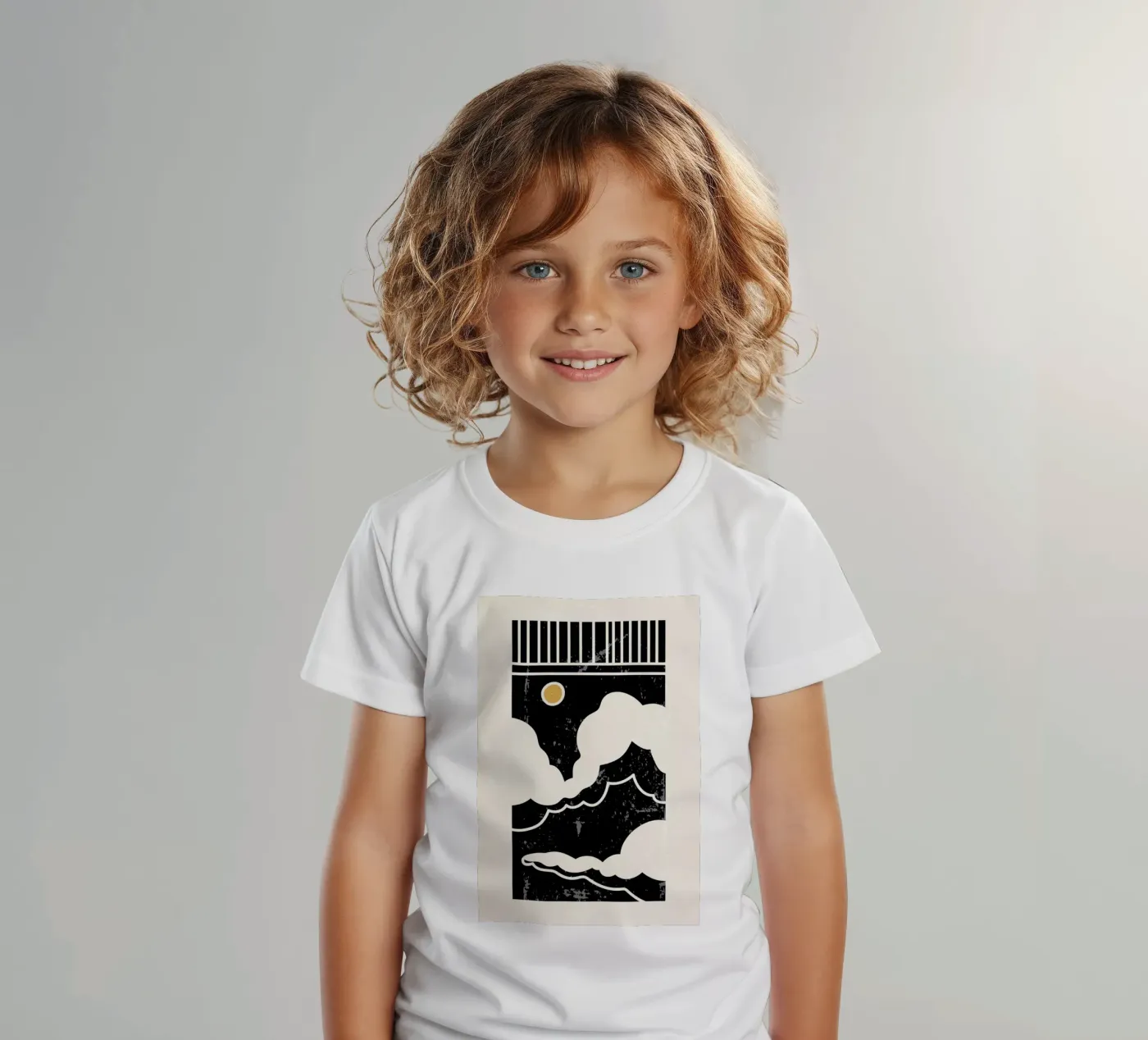 Sun Through Clouds kinder t-shirt van Graphite