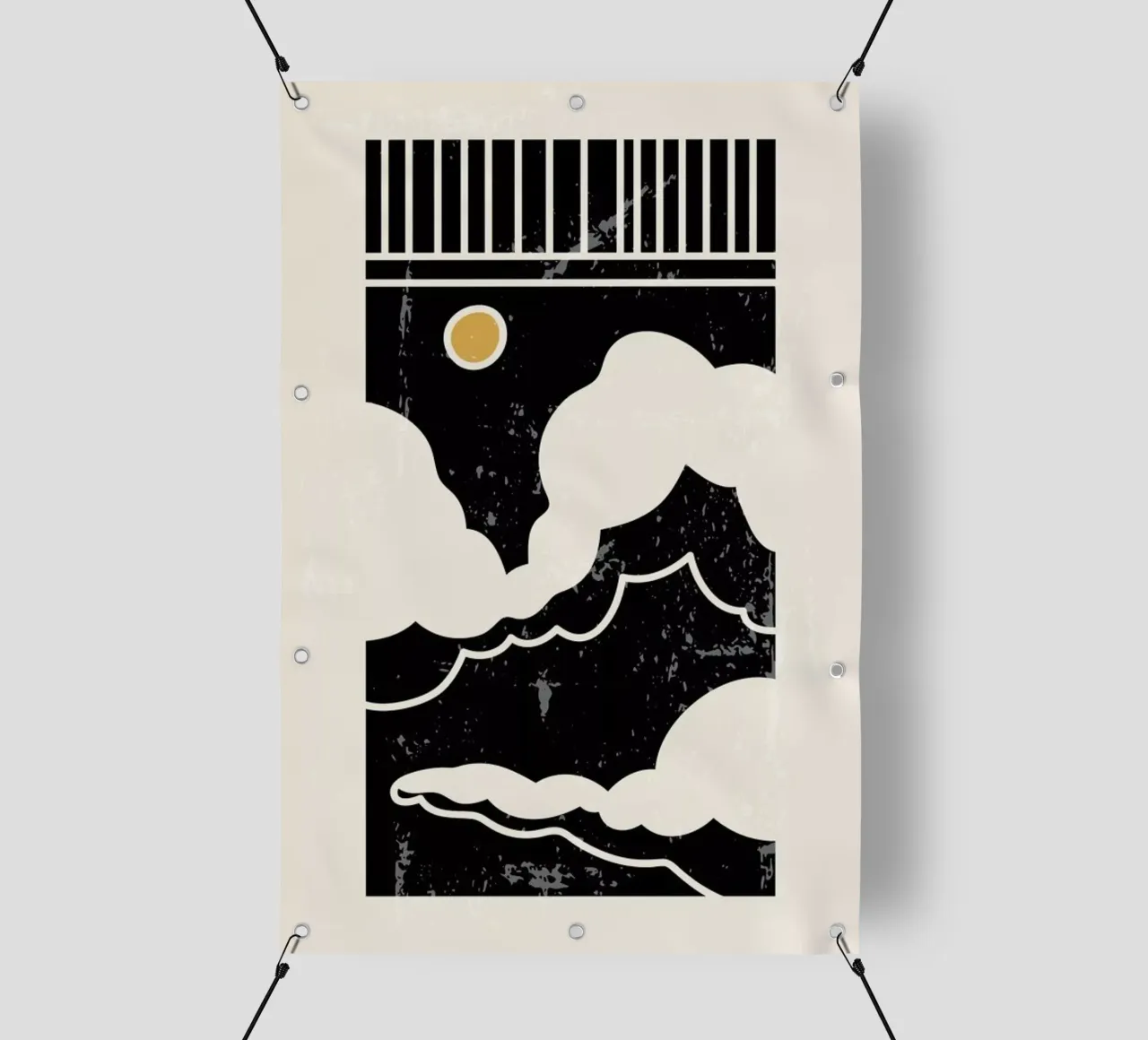 Sun Through Clouds telo in pvc da Graphite