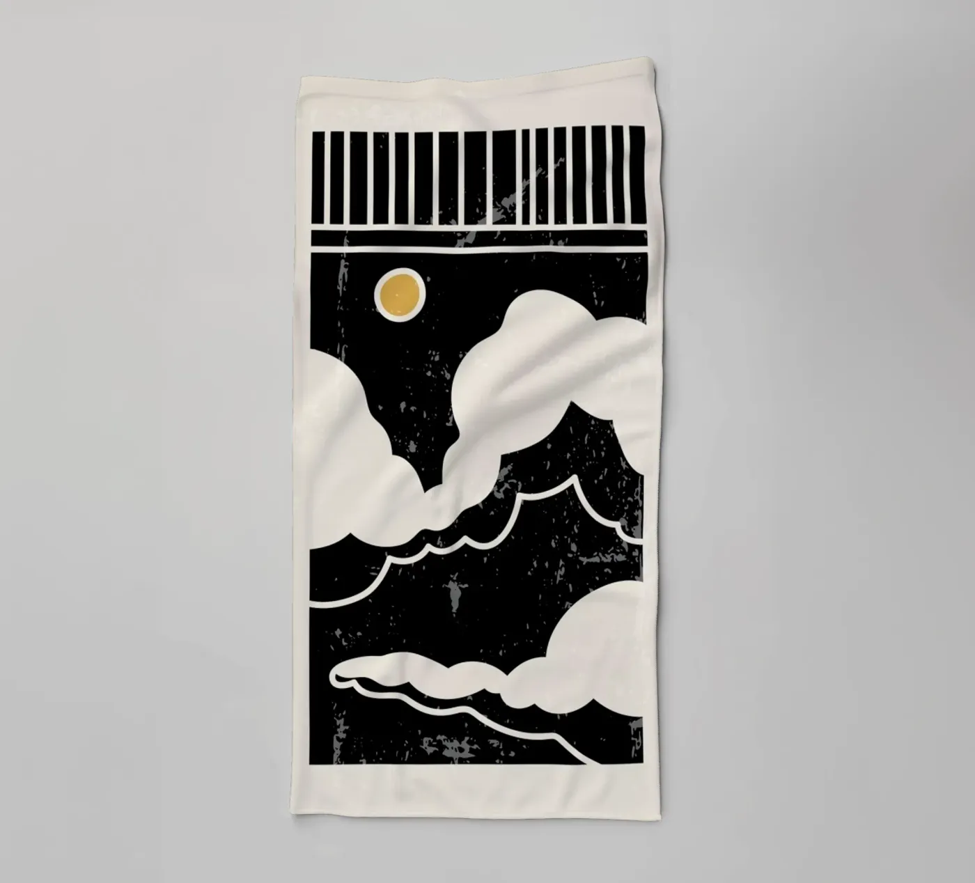 Sun Through Clouds badhanddoek van Graphite
