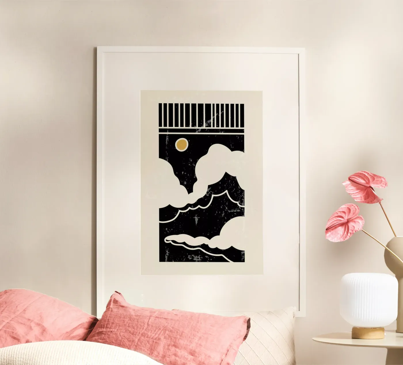 Sun Through Clouds poster da Graphite