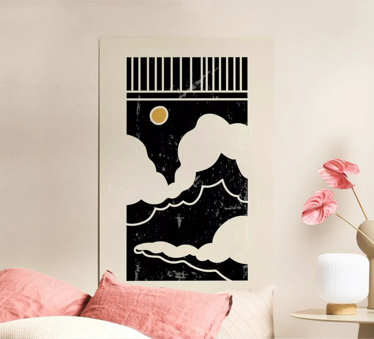 Sun Through Clouds poster da Graphite