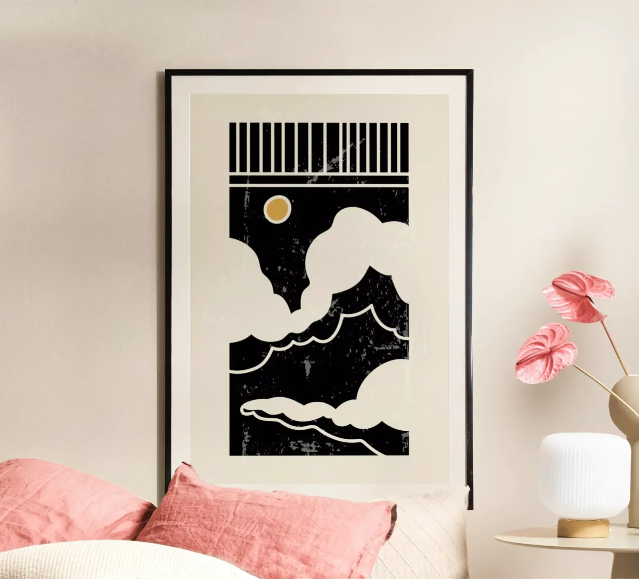 Sun Through Clouds poster da Graphite