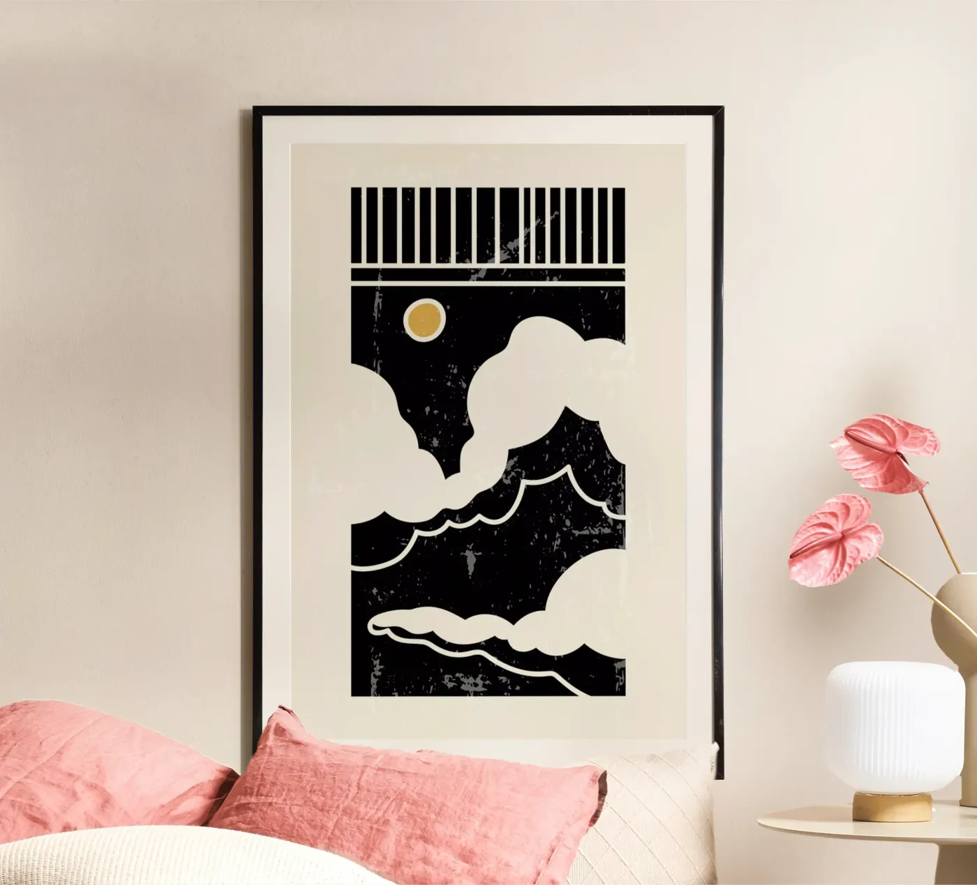 Sun Through Clouds poster da Graphite