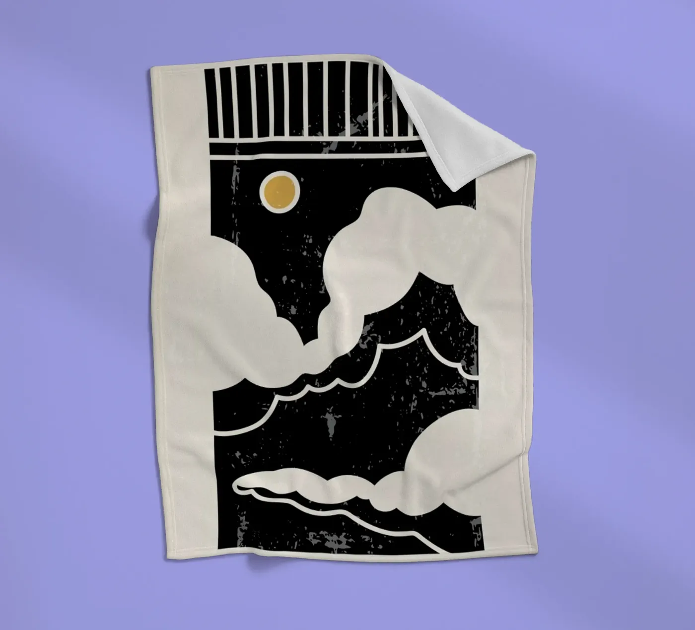 Sun Through Clouds fleece blanket by Graphite