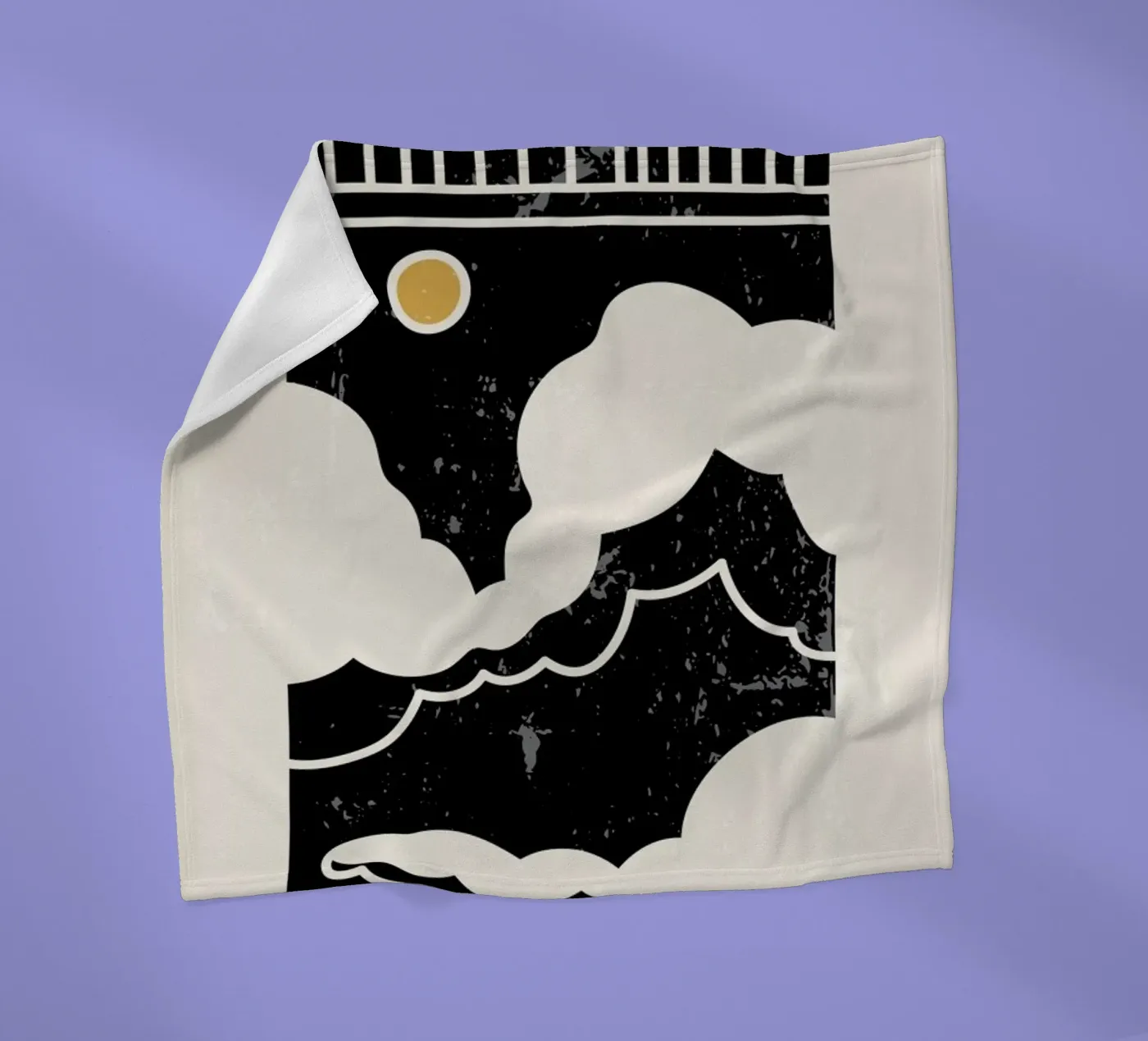 Sun Through Clouds fleece blanket by Graphite