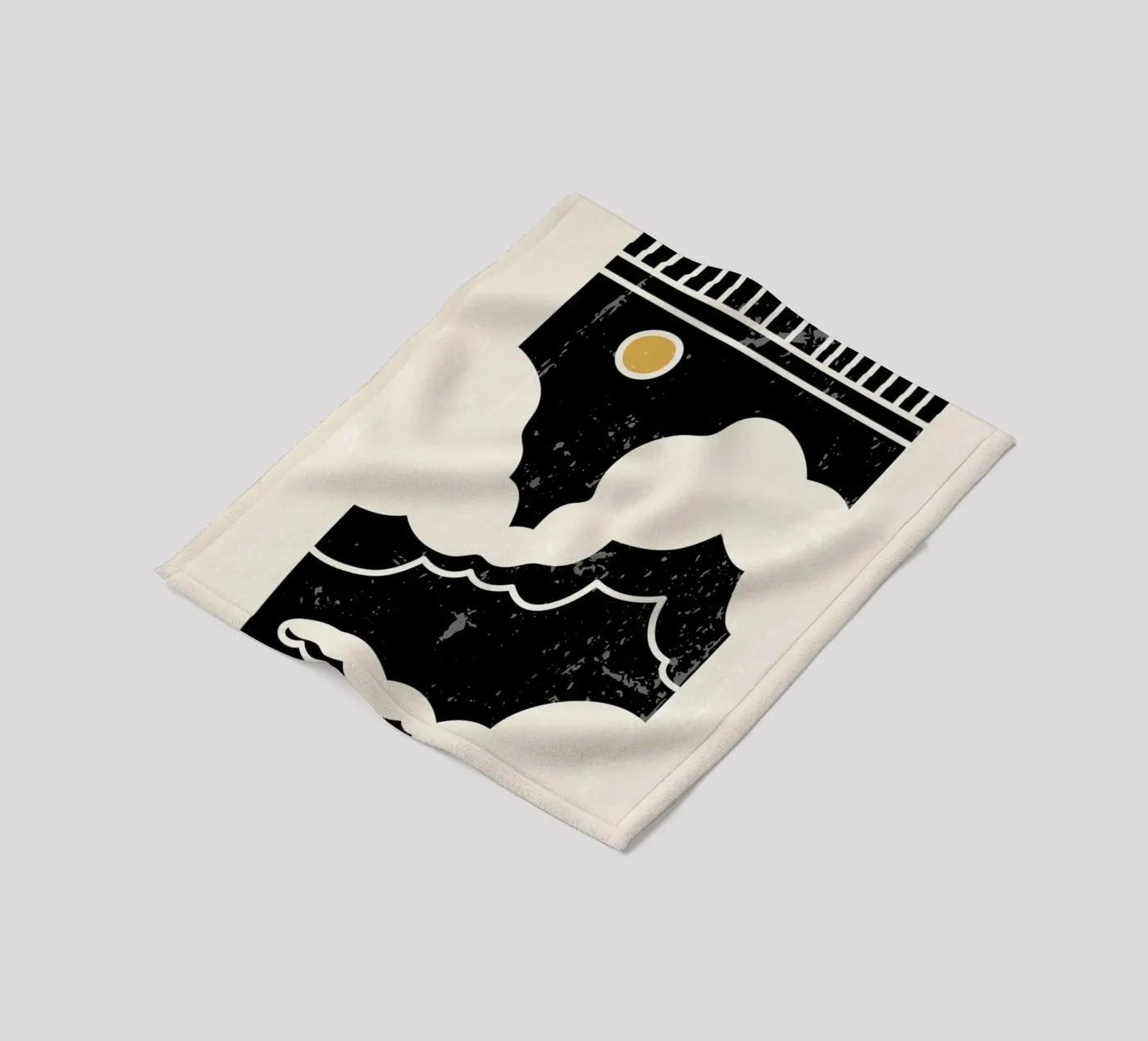 Sun Through Clouds fleece blanket by Graphite