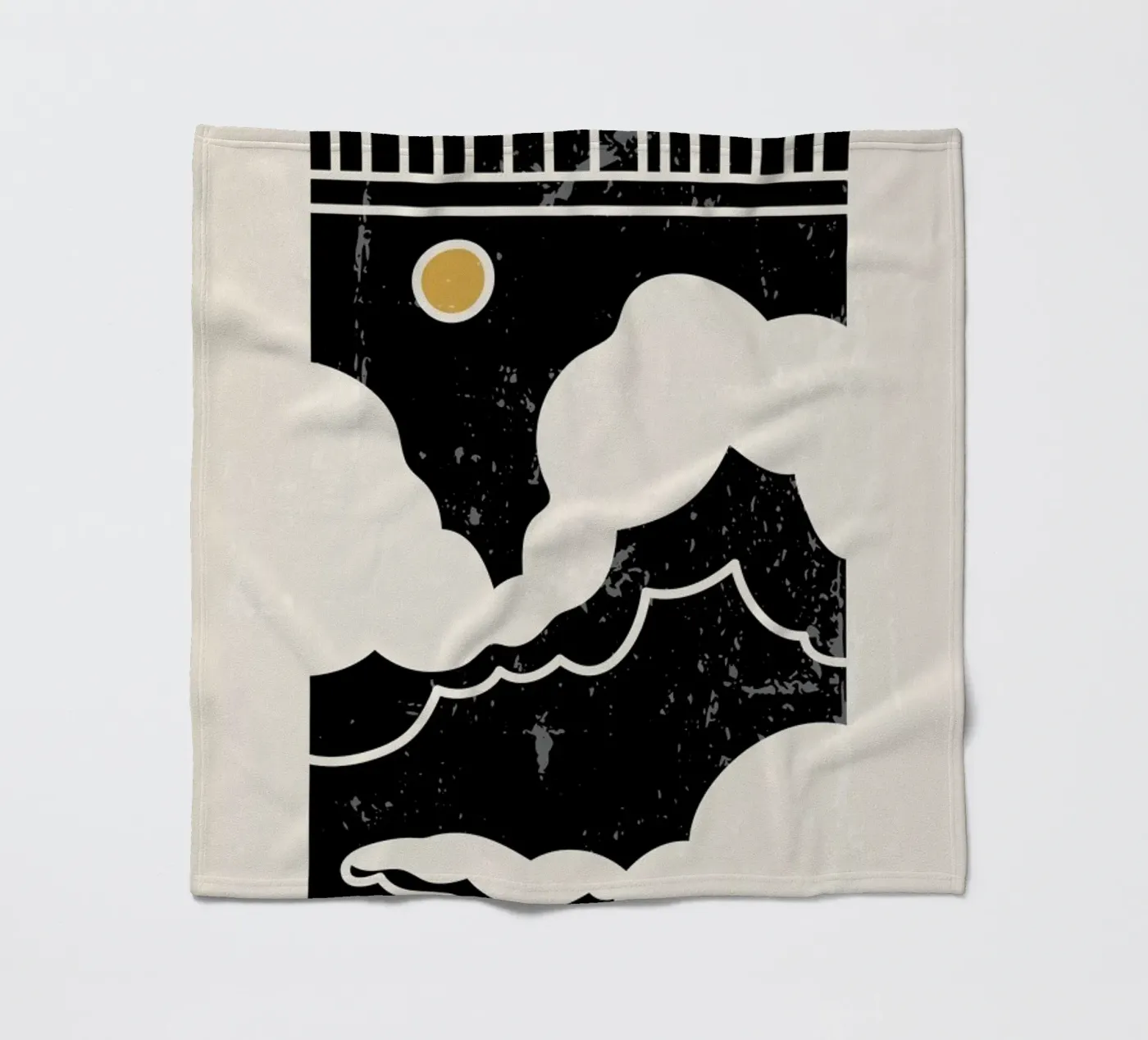 Sun Through Clouds plaid polaire de Graphite
