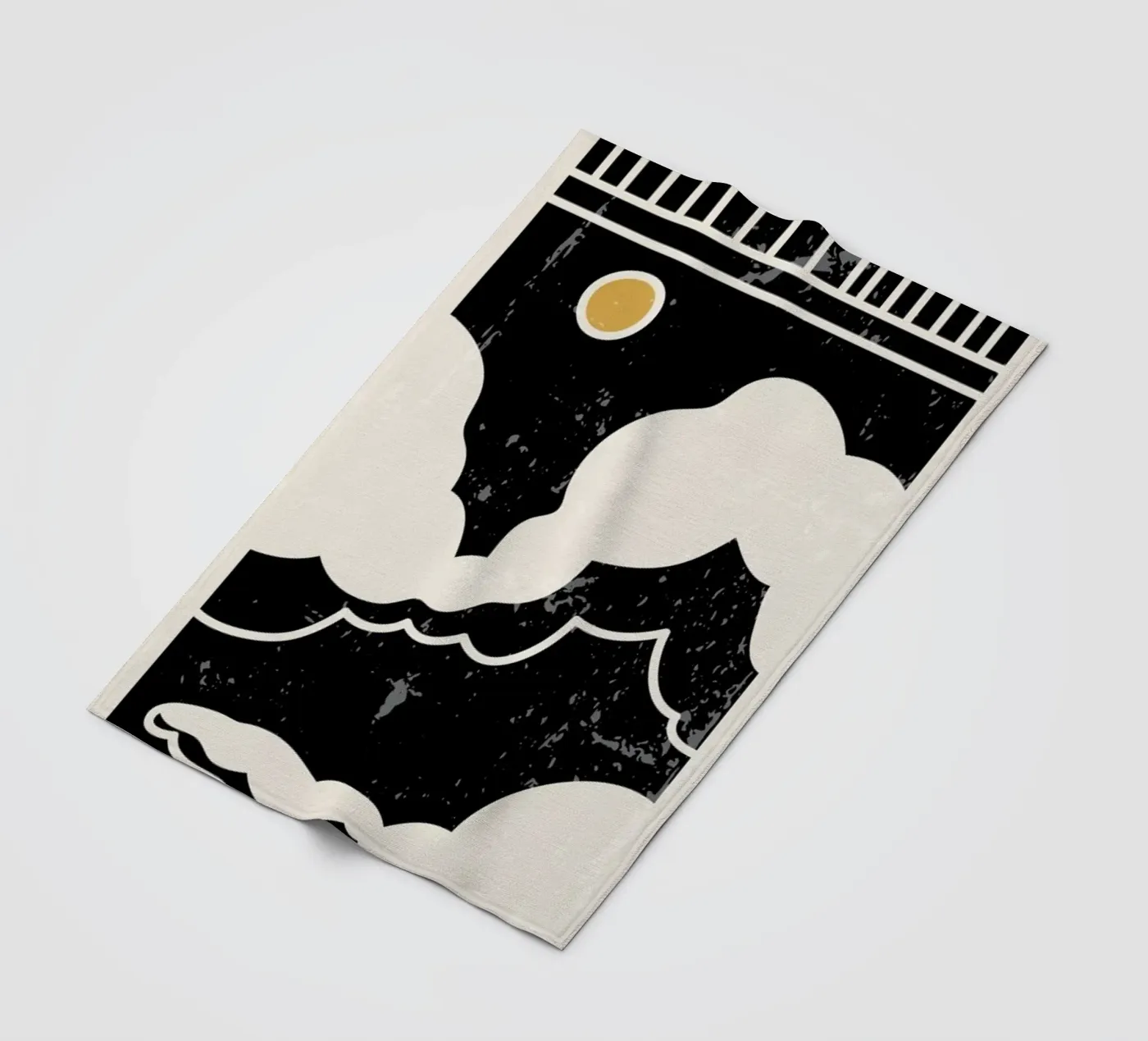 Sun Through Clouds fleece blanket by Graphite