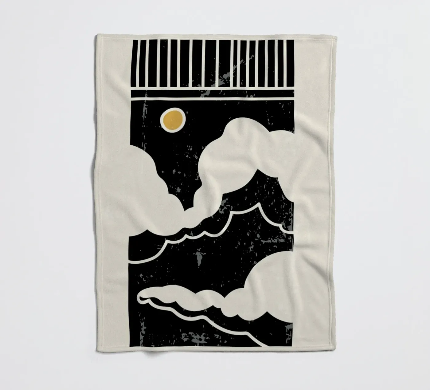 Sun Through Clouds fleece blanket by Graphite