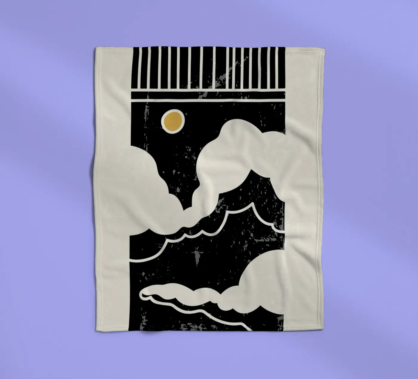 Sun Through Clouds fleece blanket by Graphite