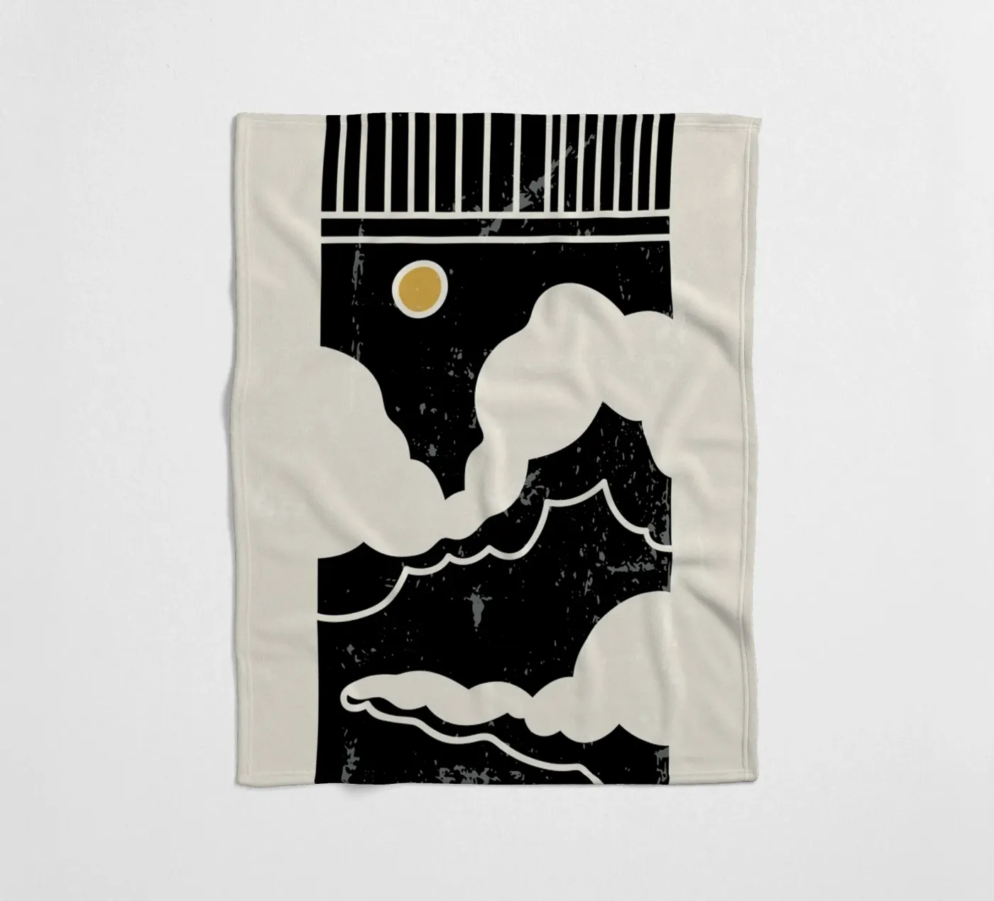 Sun Through Clouds fleece blanket by Graphite