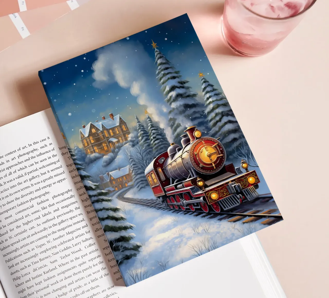 Christmas Train notebook by Fleur de Lys