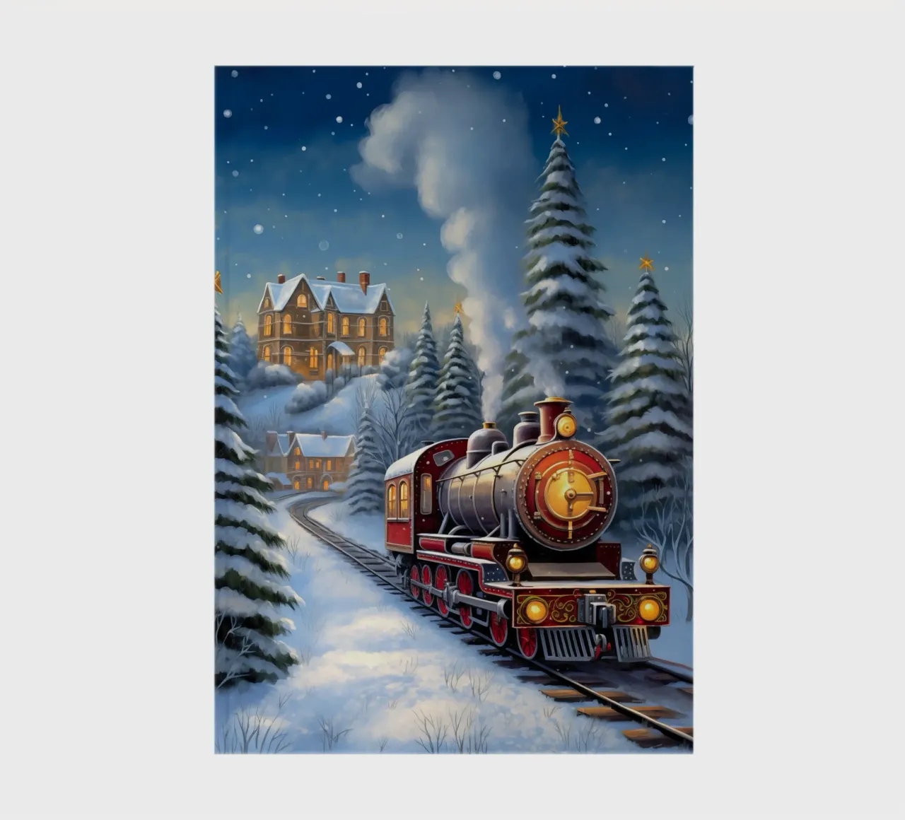 Christmas Train notebook by Fleur de Lys
