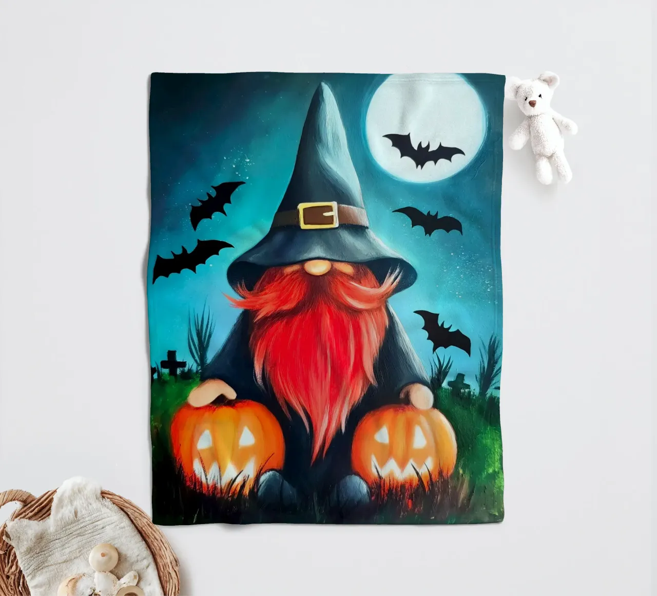 Halloween coperta in pile da Fleur de Lys