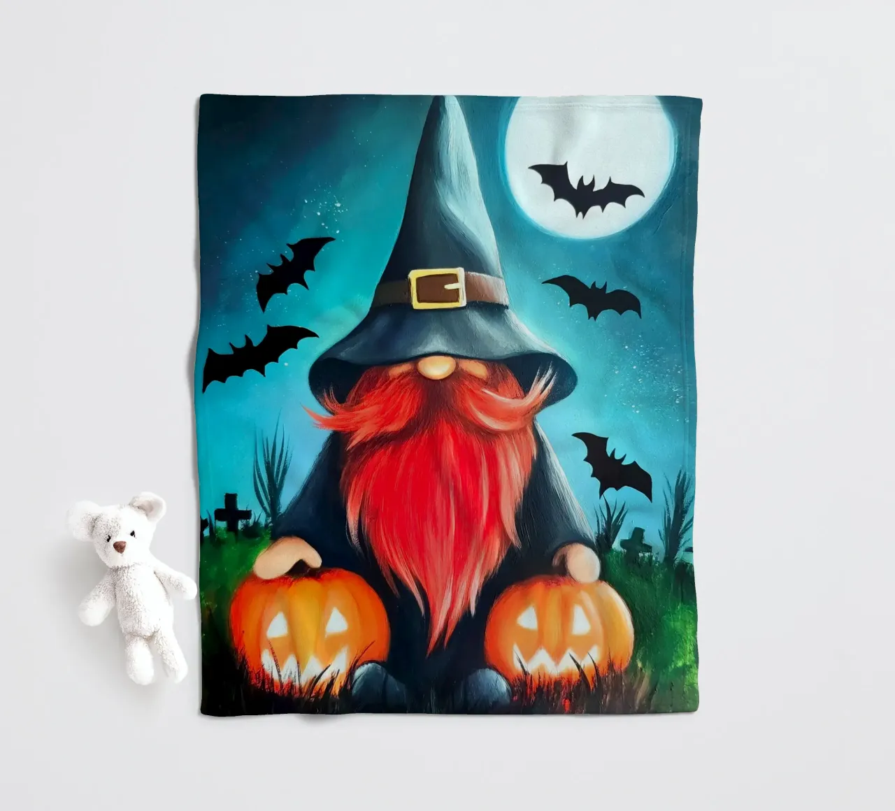Halloween coperta in pile da Fleur de Lys