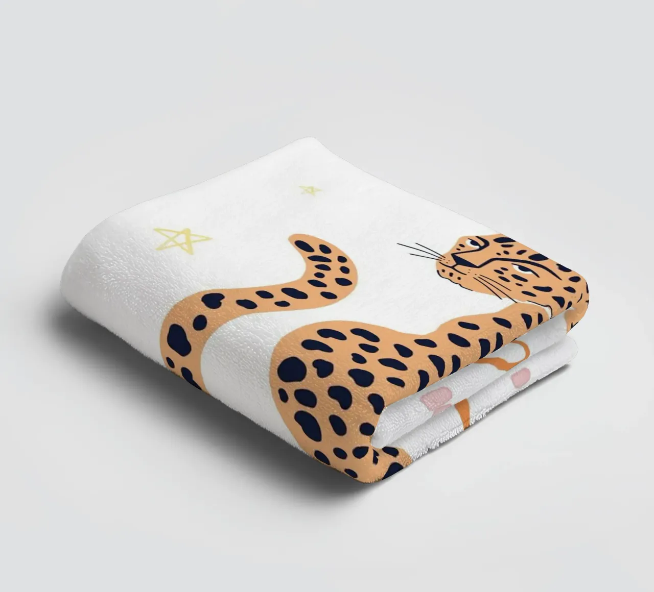 Poster con ghepardo Wild One, poster con animali, stampa per cameretta asciugamano da bagno da Little Lola