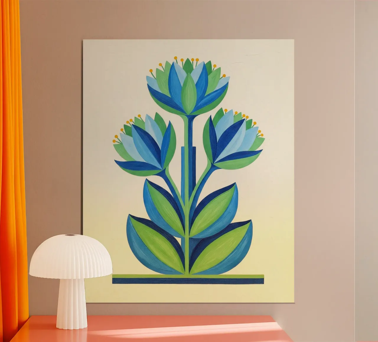 Floral bauhaus #037: Serenity poster da Zen Design
