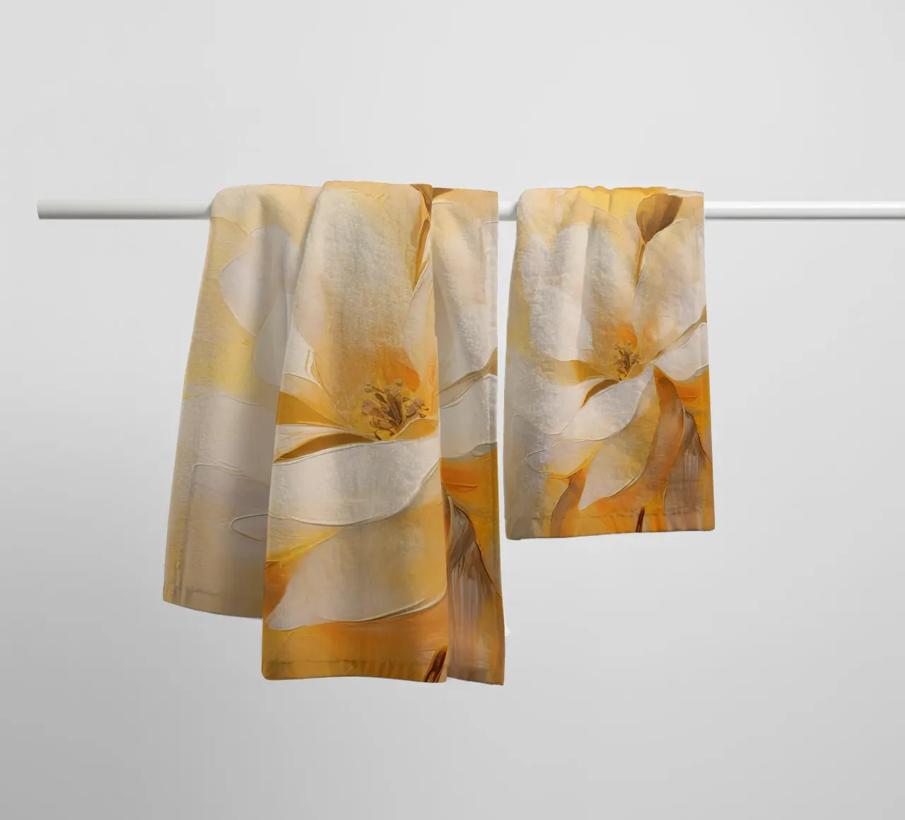 Fiori gialli asciugamano da bagno da Imagine