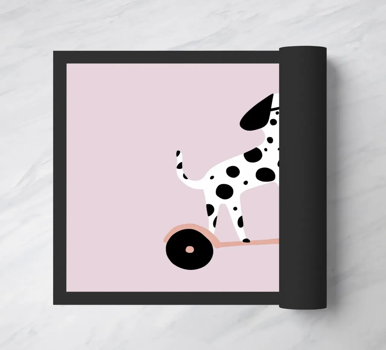 Dalmata su scooter zerbino da Little Lola