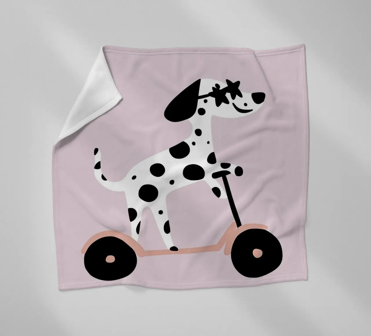 Dalmata su scooter coperta in pile da Little Lola