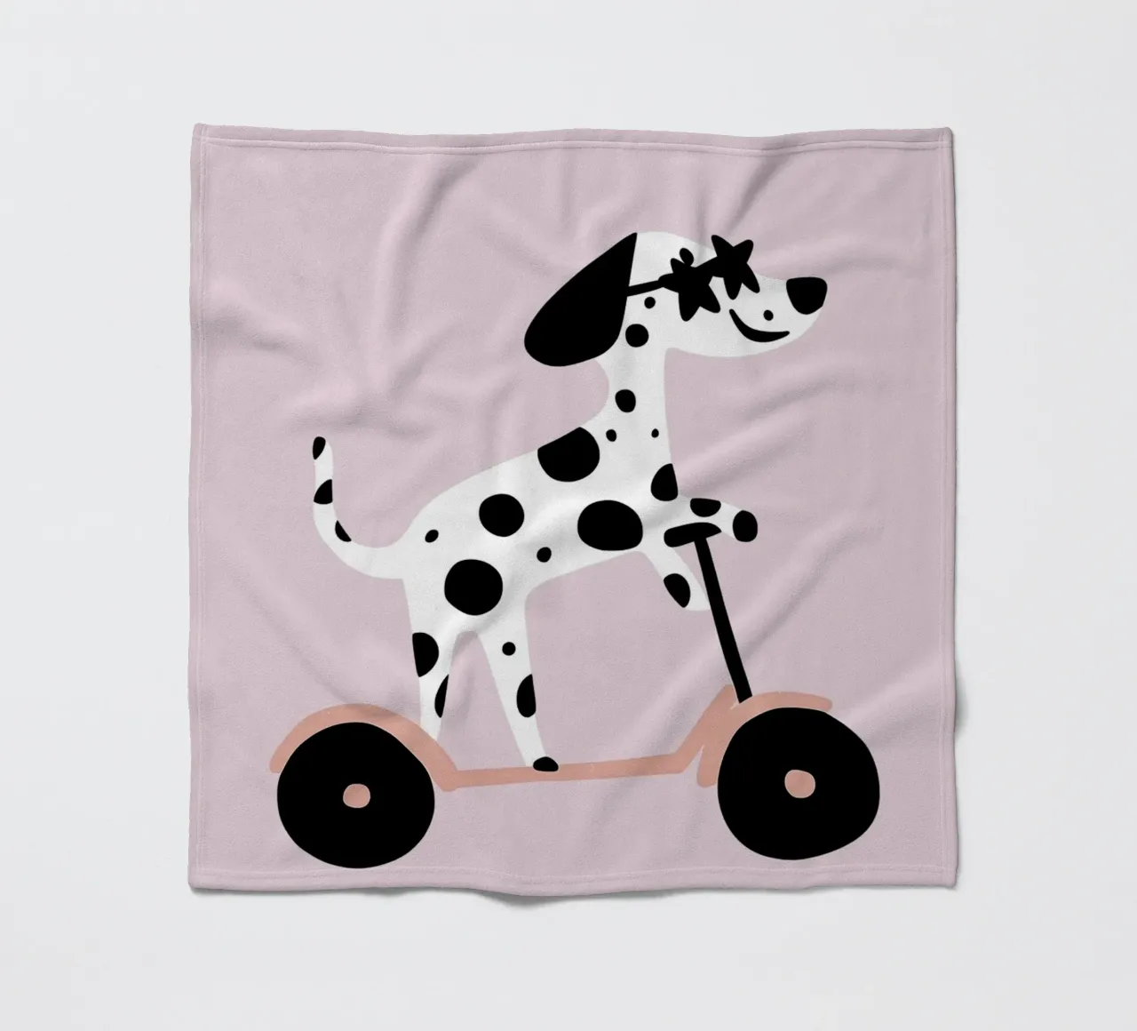 Dalmata su scooter coperta in pile da Little Lola