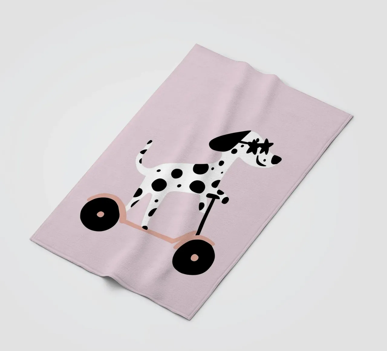 Dalmata su scooter coperta in pile da Little Lola