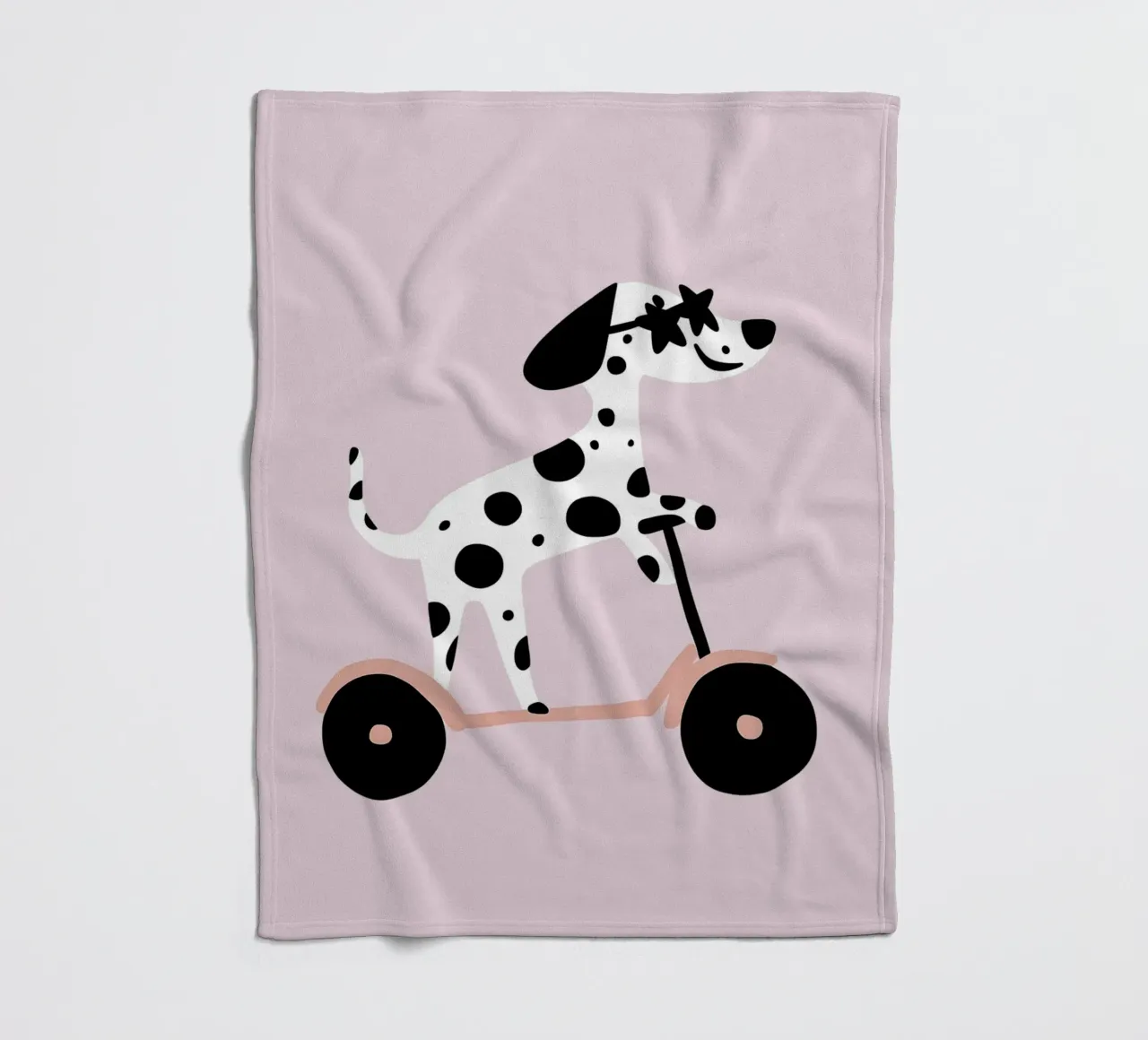 Dalmata su scooter coperta in pile da Little Lola