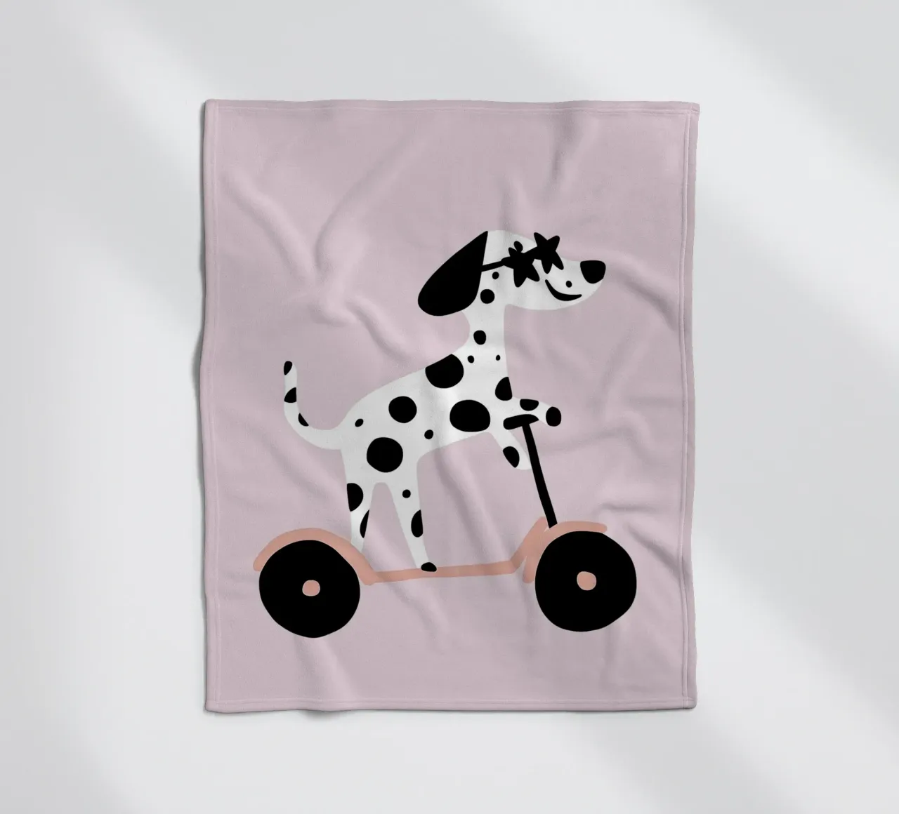 Dalmata su scooter coperta in pile da Little Lola