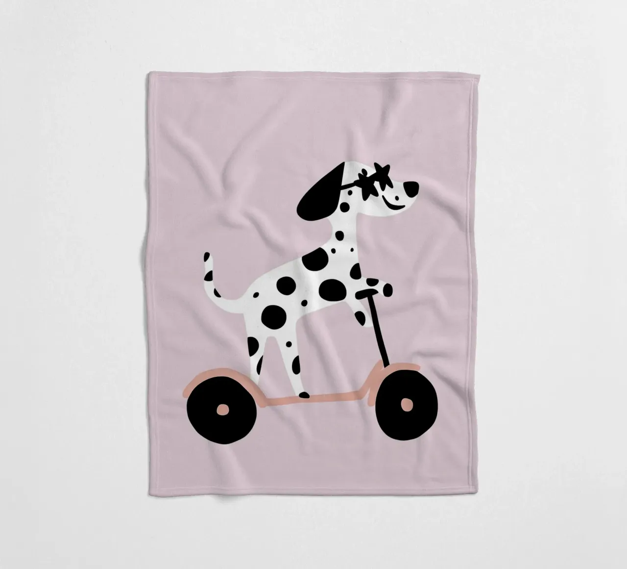 Dalmata su scooter coperta in pile da Little Lola