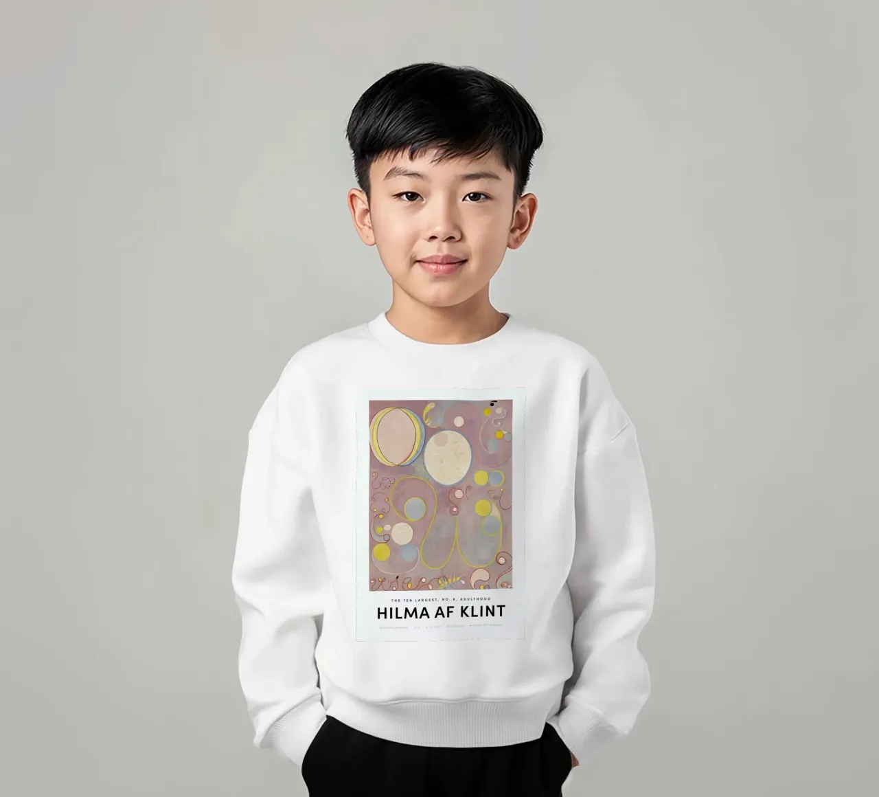 Hilma af Klint - The Ten Largest, No. 8 II felpa bambino da Vintage by JUNIQE