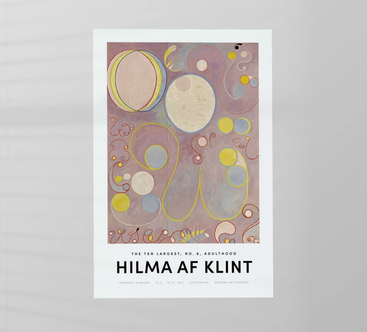 Hilma af Klint - The Ten Largest, No. 8 II pellicola backlit da Vintage by JUNIQE