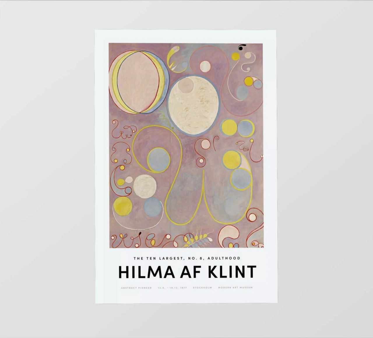 Hilma af Klint - The Ten Largest, No. 8 II pellicola backlit da Vintage by JUNIQE