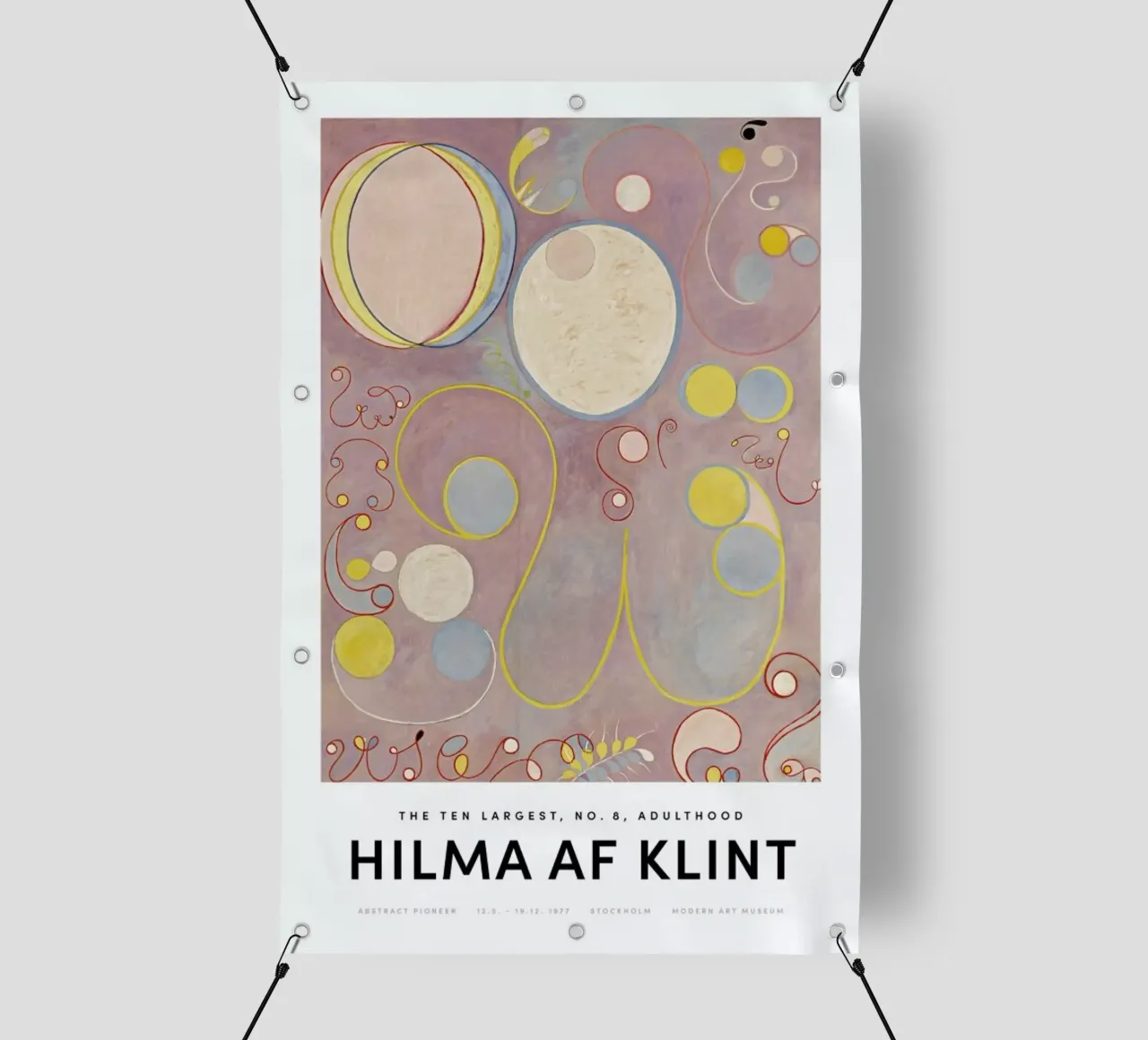 Hilma af Klint - The Ten Largest, No. 8 II telo in pvc da Vintage by JUNIQE