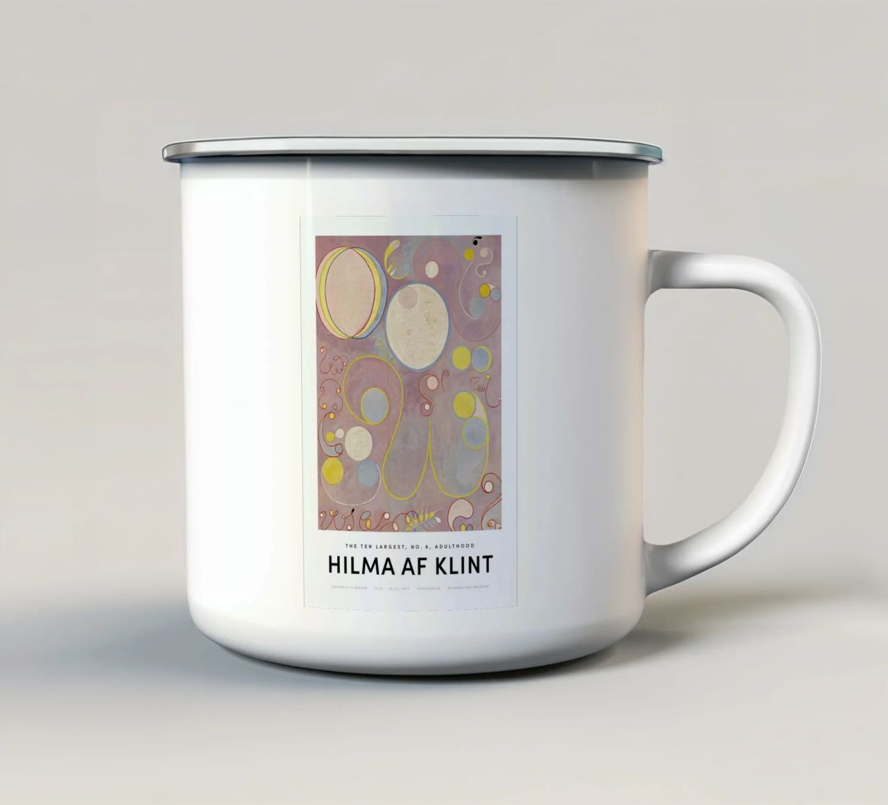Hilma af Klint - The Ten Largest, No. 8 II tazza in smalto da Vintage by JUNIQE