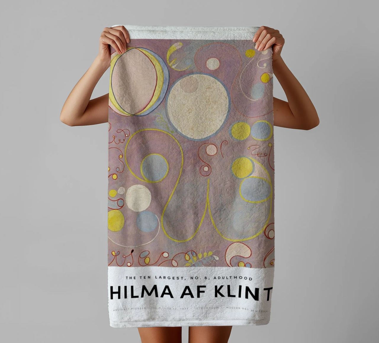 Hilma af Klint - The Ten Largest, No. 8 II asciugamano da bagno da Vintage by JUNIQE