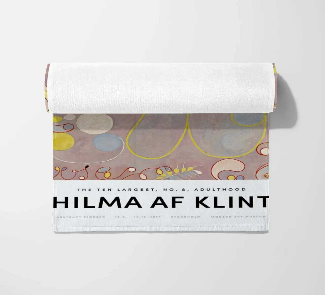Hilma af Klint - The Ten Largest, No. 8 II toalla de playa de Vintage by JUNIQE