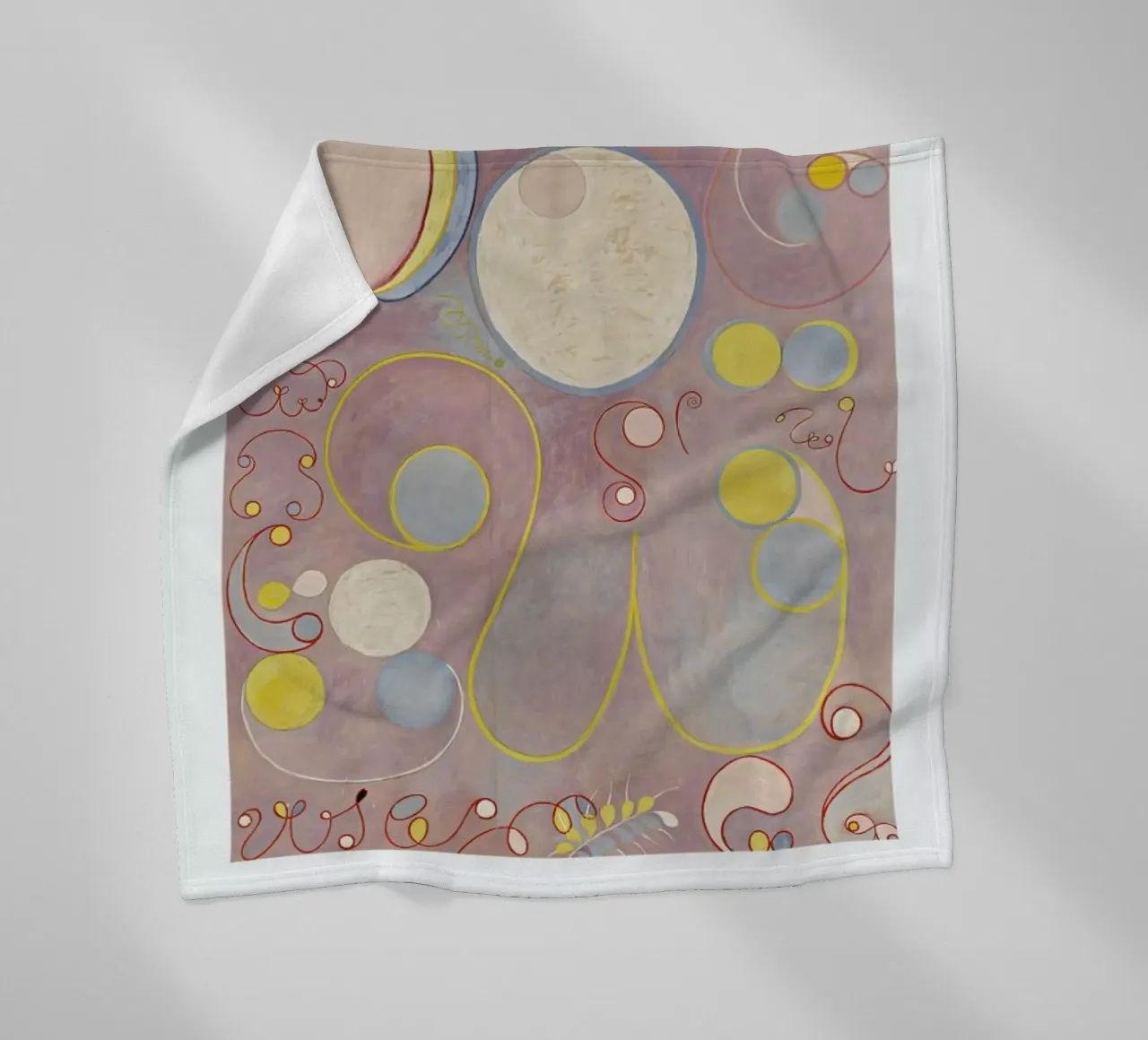 Hilma af Klint - The Ten Largest, No. 8 II manta de franela de Vintage by JUNIQE