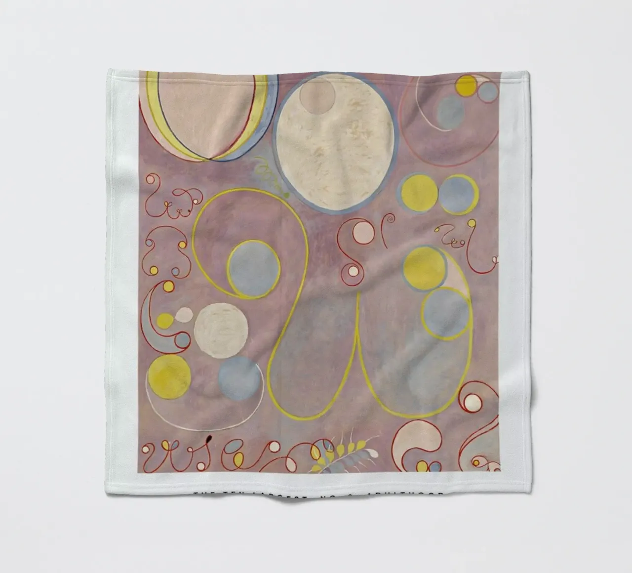 Hilma af Klint - The Ten Largest, No. 8 II manta de franela de Vintage by JUNIQE