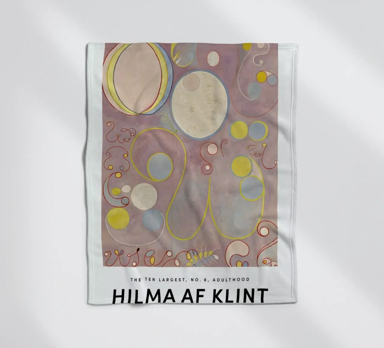 Hilma af Klint - The Ten Largest, No. 8 II manta de franela de Vintage by JUNIQE